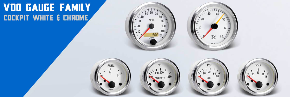 VDO Vision Chrome Gauges